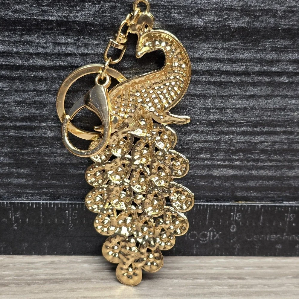 Vintage Keychain Peacock